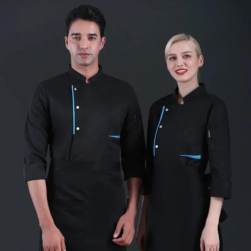 Short-sleeved chef uniforms for summer, thin style for men and women, restaurant, hotel, and restaurant back-of-the-house chef w