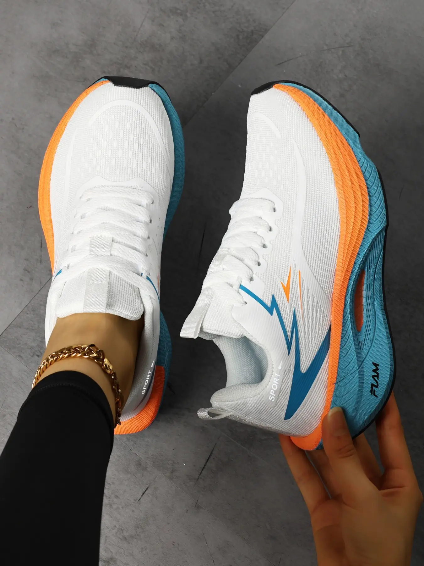 New Lightweight Cushioned Running Shoes, Breathable Unisex Sports Sneakers, Outdoor Fitness Training, Comfortable Casual Wear