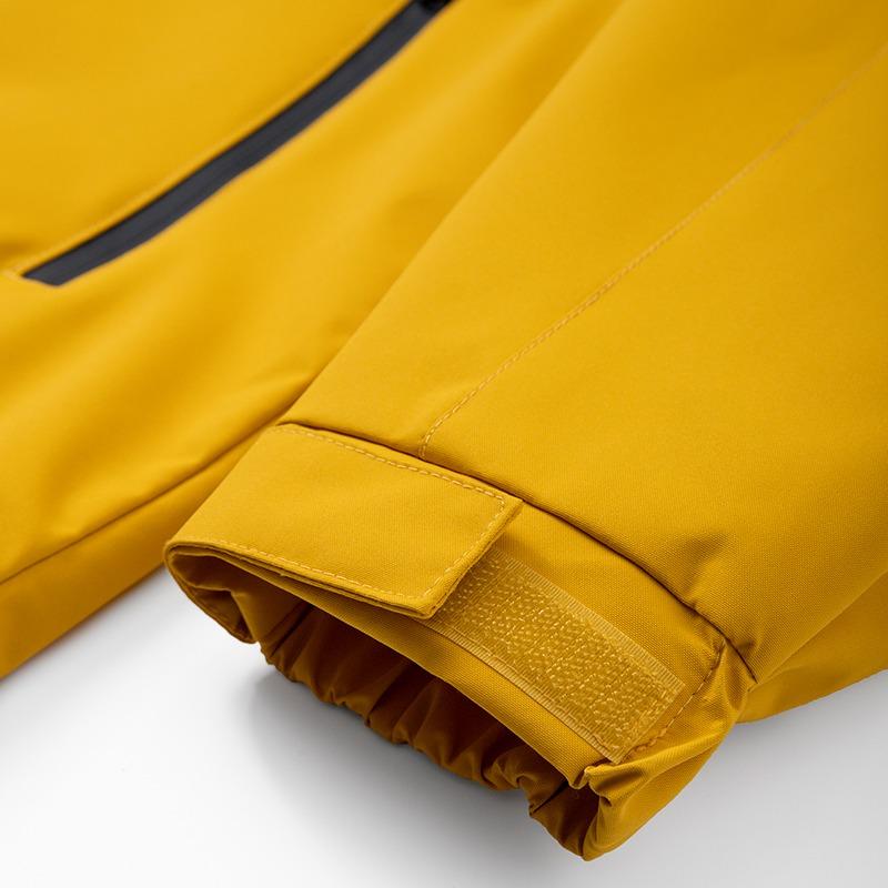 Men's Waterproof Soft Shell Hooded Jacket, Windproof Outdoor Hiking Windbreaker with Geometric Pocket, Casual Streetwear