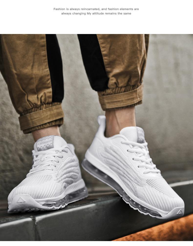 Mesler Men's Sporty Solid RoundToe Laces Trainers, Fashionable Lace UpFront Mesh Breathable Comfortable Sports Air Running Shoes Sporty Lightweight Breathable Running Shoes For Exercise & Daily Wear