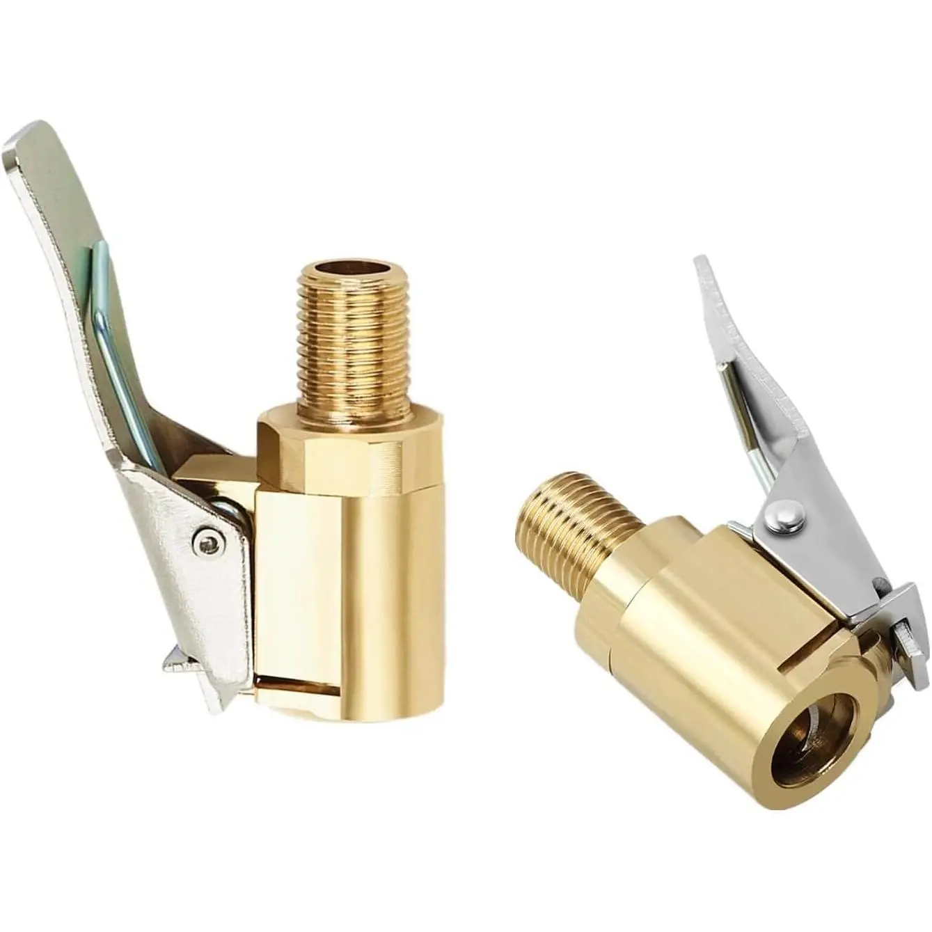 Tire Air Chuck with Clip Adapter,Brass Locking Auto Inflator Hose Nozzle, Universal Fit for All Vehicles - Compressor Pump Connect Accessories Tool 8mm & Men's Gift Favor