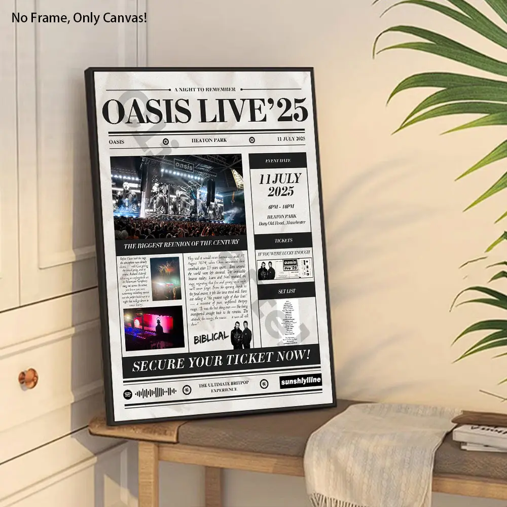 1Pc, Modern Style,Oasis Memorial Poster Patterns,Wall Art Furniture Decoration,Suitable For Living Rooms,Bedrooms,Home Decoration And Perfect Gifts