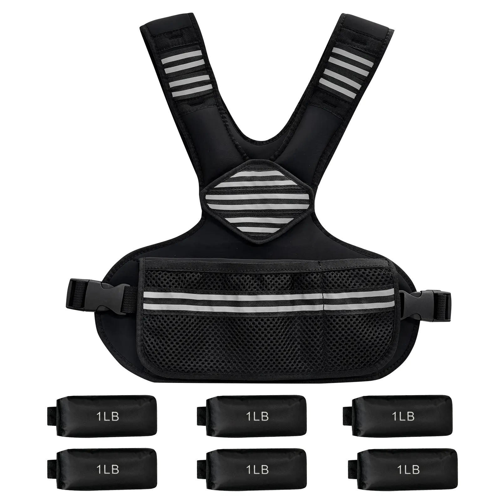 Adjustable Weighted Vest Women, 4-10 Lb/6-20 Lb Weight Vest with Ironsand Weights and DIY Zone for Walking, Jogging and Strength Training