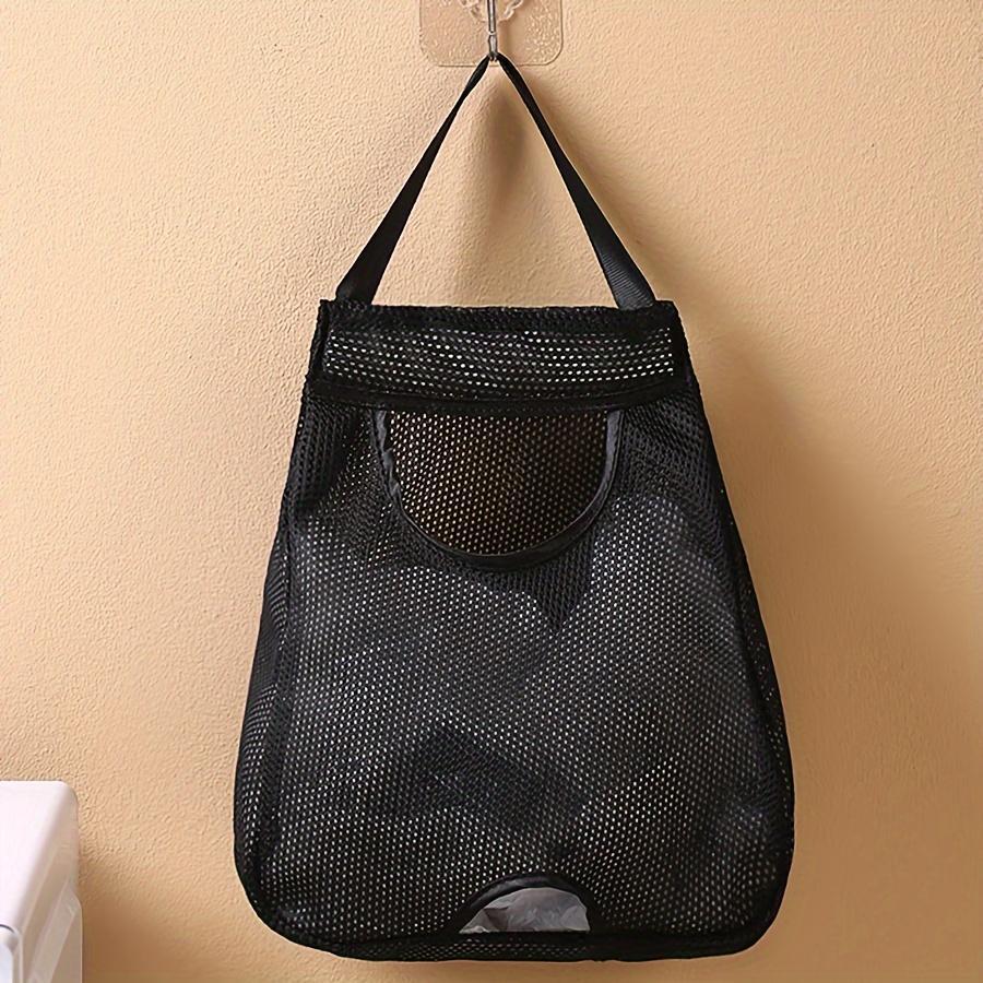 Mesh Garbage Bag Dispenser, 1 Count Washable Plastic Bag Holder, Garbage Bag Storage Organizer for Kitchen, Home Organizer[Only Bag Holder]