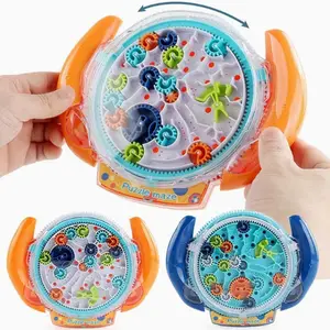 1Count Ultimate Puzzle Challenge Maze Board Game, Puzzle Game, Gravity Ball Game, Children, Teenagers and Adults Maze Ball Toy, Fun Travel Game, Logical Thinking, Family Board Game, 24 Levels of Intelligence Maze Fun Toy
