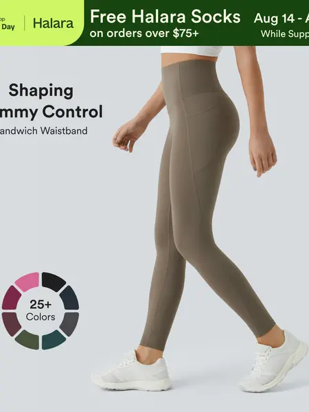 【Creator’s Pick】Halara UltraSculpt High Waisted Tummy Control Pocket Shaping Training Leggings