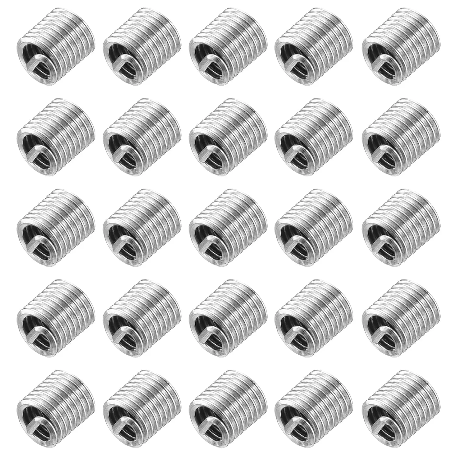 50 count Wire Thread Inserts 8-32 UNC 1.5D(1/4") 304 Stainless Steel Helical Type Coiled Thread Repair Kit Wire Screw Threaded Sleeve Sheath for Mechanical Equipment