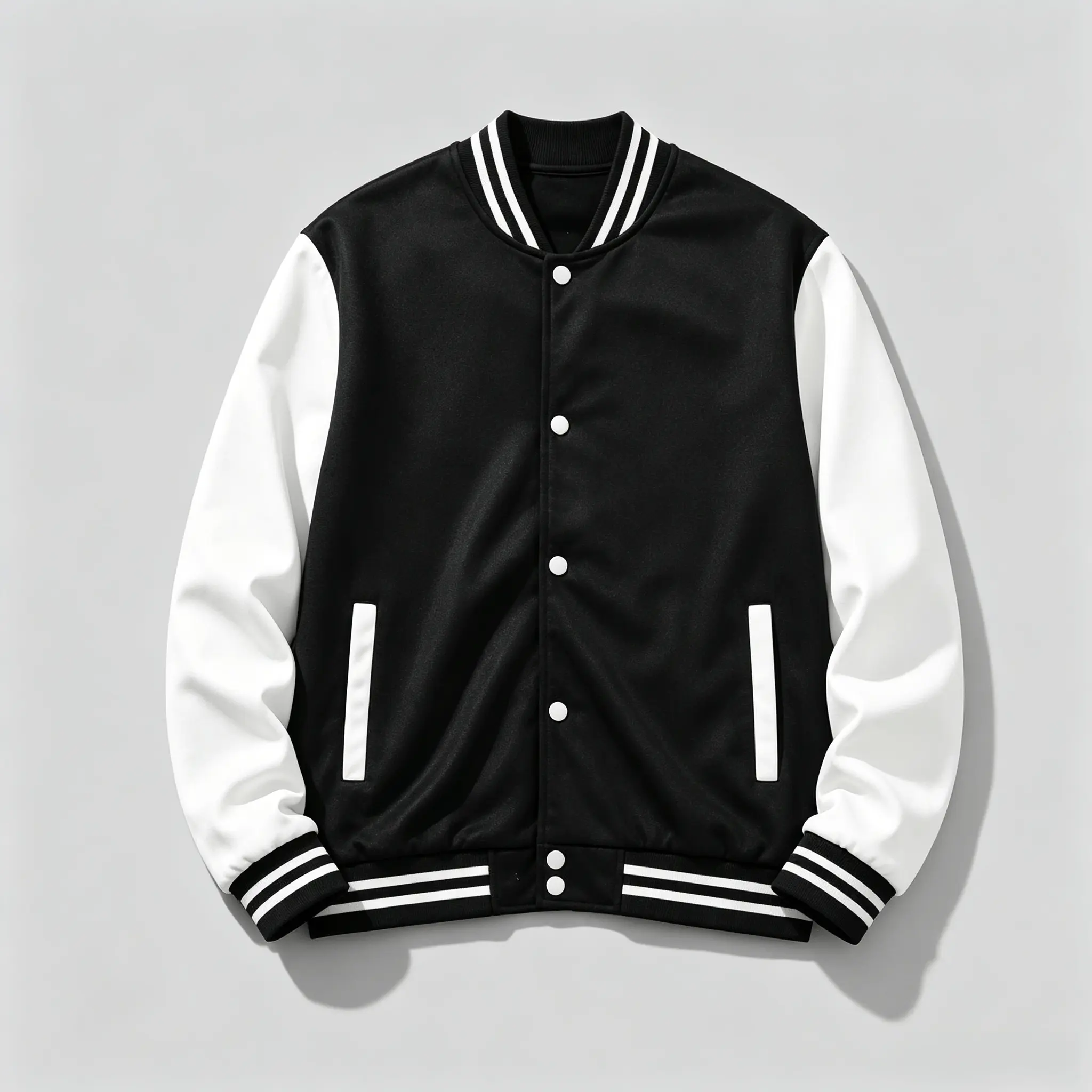 Men's Black White Color Block Varsity Jacket Striped Rib Cuff Baseball Bomber Coat with Snap Buttons, Soft Casual Streetwear Outerwear for Teen Boys Daily Skate Outfits Wool Blend Winter Trench army green Sherpa Lined Plaid Zip-Up heavyweight