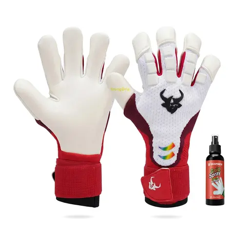 Soccer Goalkeeper Gloves, Goalie Gloves for Youth & Adult, Enhanced Latex Palm Grip, Breathable Knitted Fabric, Suitable for Game & Training, Soccer Equipment, Soccer Gear
