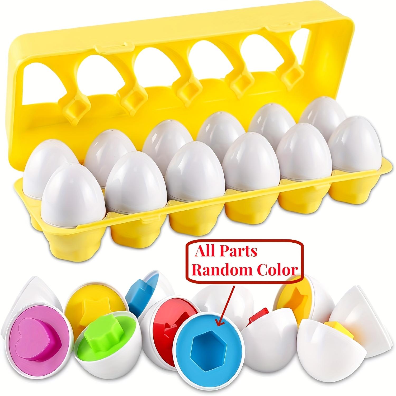 Matching egg toys, children's educational shape-matching toys, random colors, fun games suitable for kids, Christmas gifts, Easter gifts,  birthday   party   gifts DIY Coloring Fleece Blanket with Markers Retractable Super Glitter Gel Pens