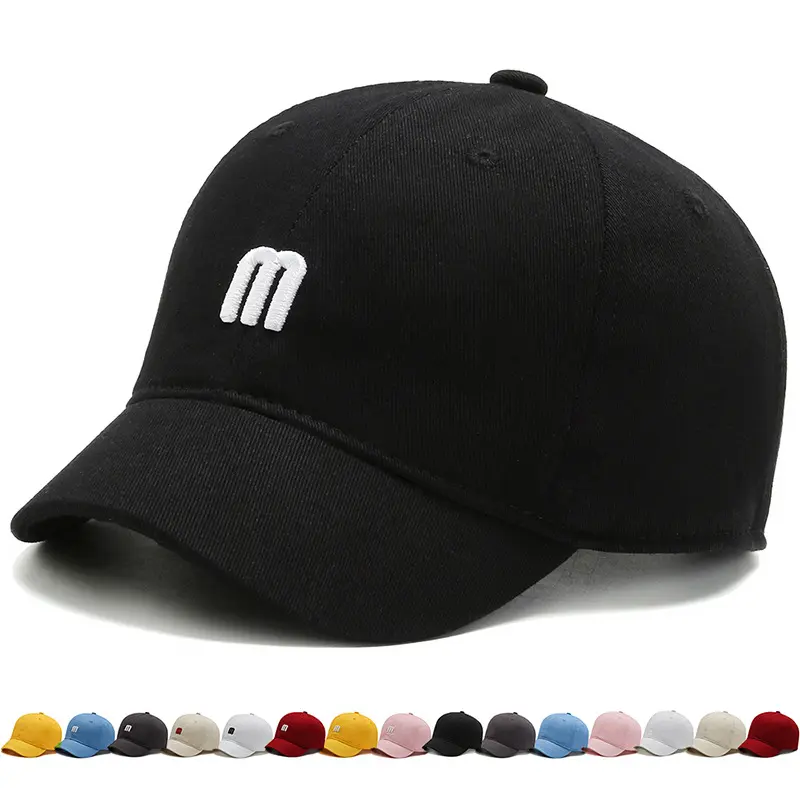 Unisex Short Brim Equestrian Baseball Cap, Korean Style Peaked Hat, Four-Season Casual Headwear For Daily Street Outfit Matching