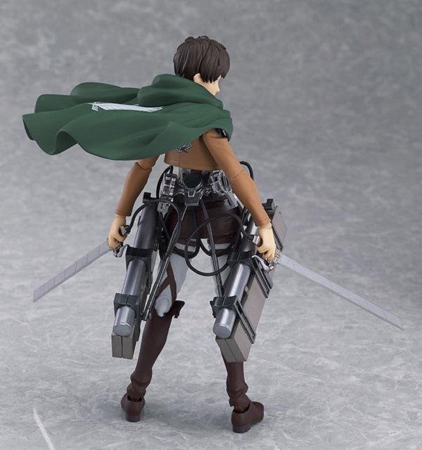 Figma 3 Style Attack on Titan Anime Shingeki no Kyojin Scouting Legion Levi Boxed PVC Action Figure Model Toy Gift