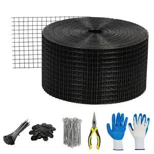 8" x 100ft Solar Panel Bird Guard & Critter Guard Mesh Kit, Solar Panel Bird Mesh w/ Installation Tools, for DIY Screen Barrier for Roof Protection Against Squirrels
