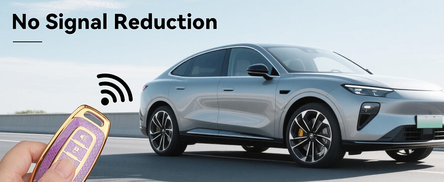 4 Button Key Fob Cover with Diamond, Compatible with Nissan Rogue Pathfinder Versa Kicks Ariya Sentra etc, Sparkling TPU Key Case and Bling Heart Decoration for Women, A-Style (Pink)