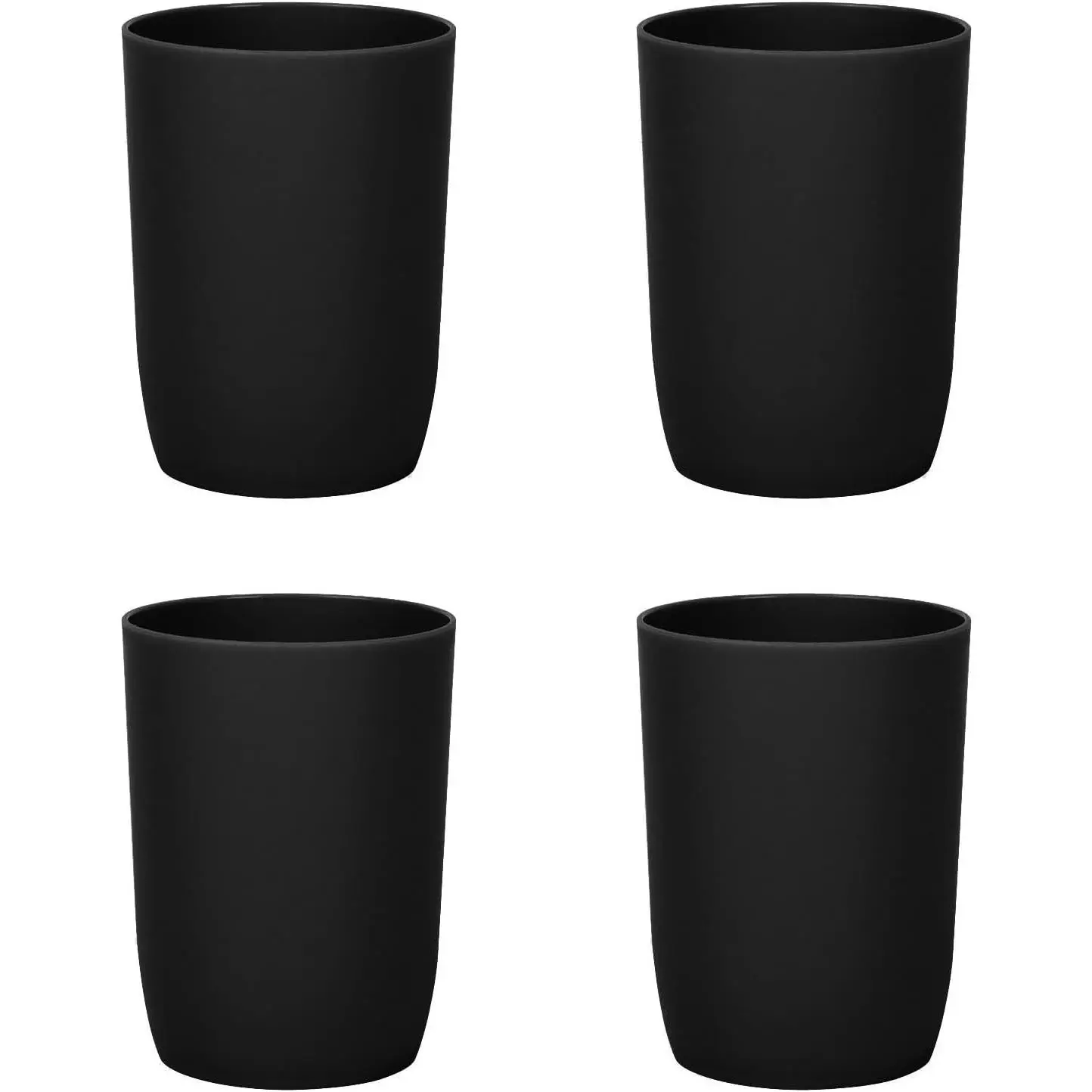 4-Pack Bathroom Tumbler - Plastic,  Drinkware for , Mouthwash, Brushing
