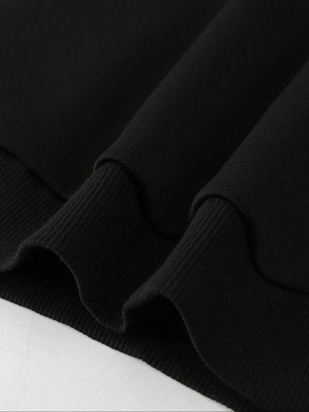 Men's fleece pullover high neck long sleeved sweatshirt,  round neck sweatshirt, basic casual long sleeved pullover sweatshirt, comfortable and warm round neck sweatshirt for autumn and winter, can be worn on the outside or on the inside