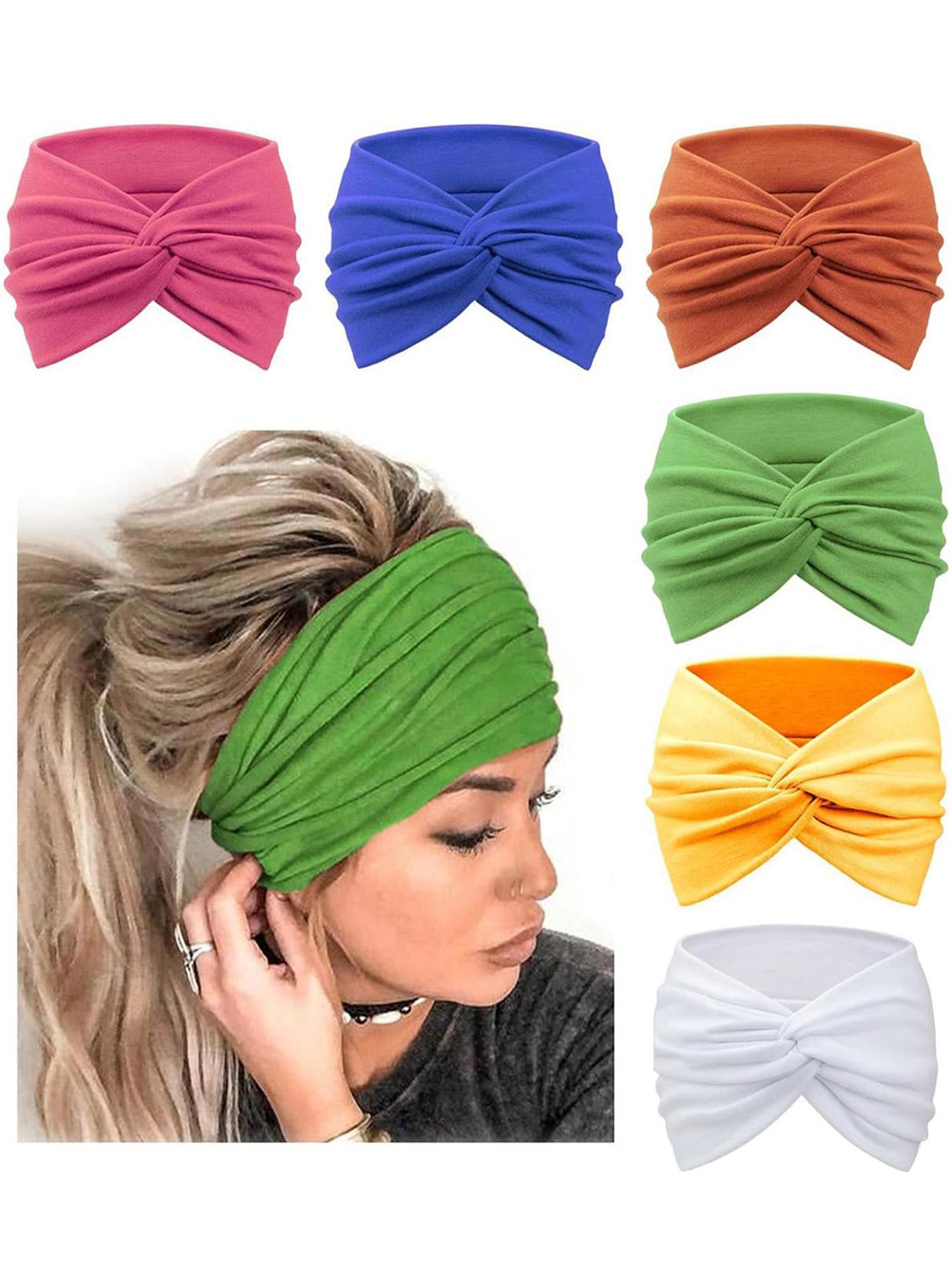 2026 Summer Boys Girls Back-To-School Hair Accessories, Boho Style Elastic Yoga Headband, Sweat-Absorbent Running Bandana Set