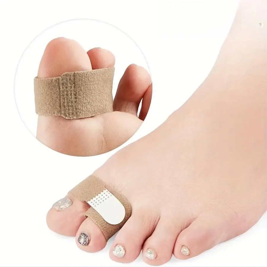 Adjustable Toe Support Braces Set of 5, Hammer Toe Correction Bandages, Finger Separators for Bent Toes, Foot Care Accessories