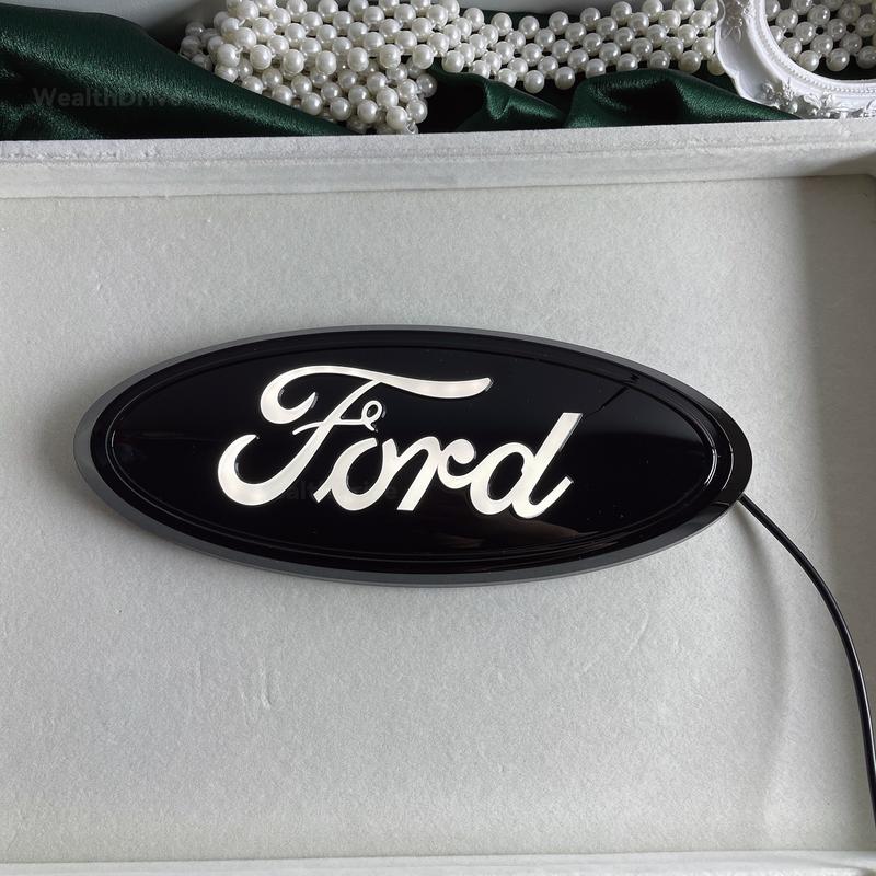 For Ford F150 Raptor Edge Explorer Grille Emblem LED Car Emblem Light Rear Light Car Emblem Car Accessories Car Stuff Truck Accessories Truck Stuff Car Decor Trim Lights