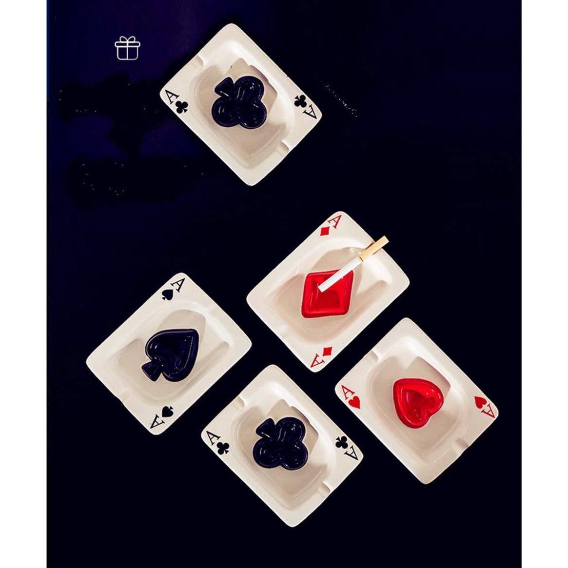 Cigarette Ashtray Tabletop Portable Modern Ashtrays for Outdoor Indoor Desktop Smoking AshTray for Home office Fashion Decoration Handmade Gift for Men Women