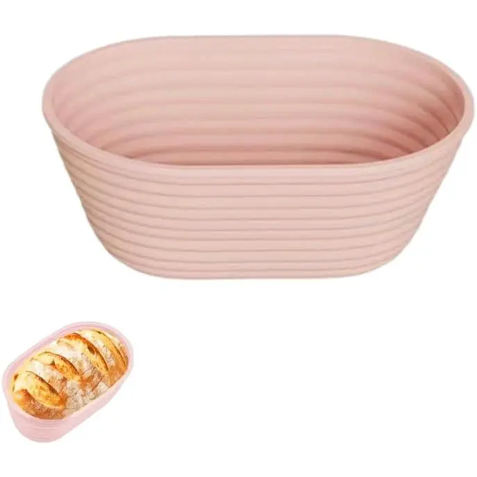 Banneton Bread Proofing Baskets, Sourdough Bread Baking Supplies, Bread Proofing Baskets for Sourdough, 10.2" Oval Collapsible Sourdough Baking Basket  (oval)