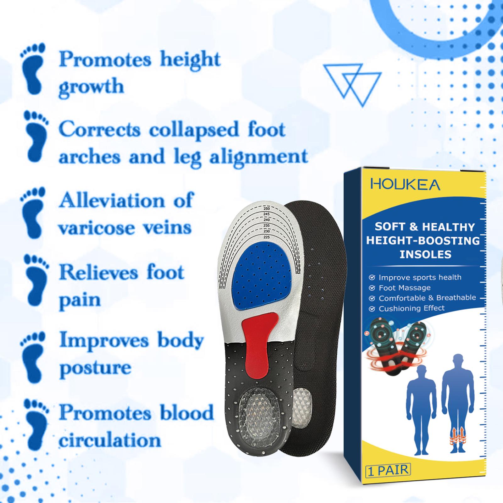 Houkea Insoles: Non-slip, wear-resistant, arch support, foot posture correction, body care, breathable insoles