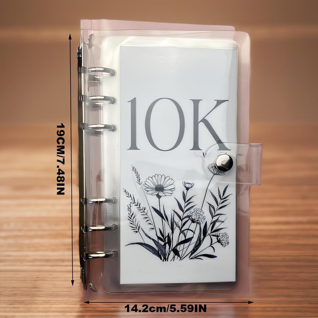 A6 12 Month Money Saving Challenge Binder, 1 Count Money Saving Budget Binder with Cash Envelopes, Savings Challenges Book for Home Office, 2026 New year Valentine's Day Gift