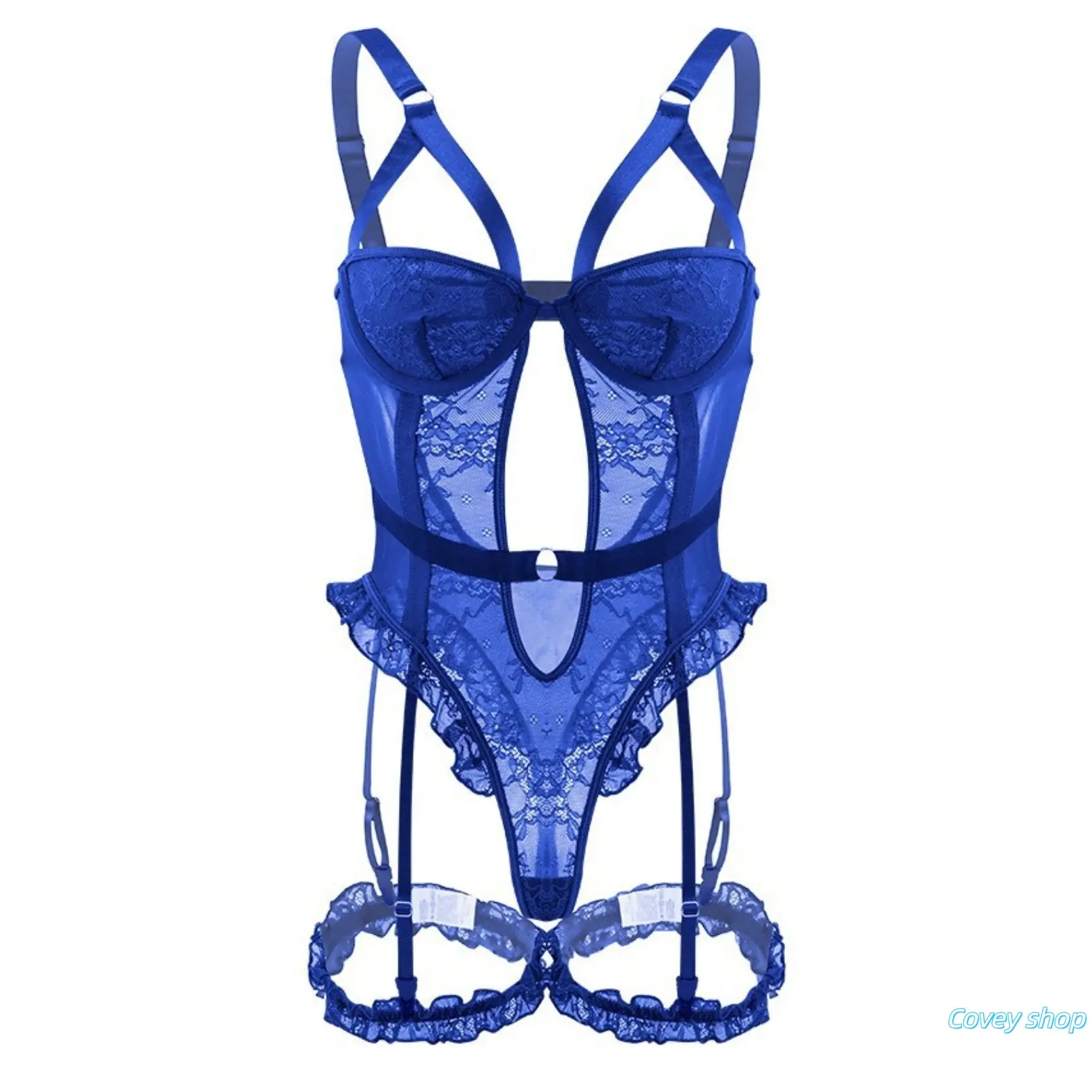 Christmas Embroidery Lace Lingerie Set - Sheer Adjustable-Strap Fabric Bra Outfit, Lightweight Comfortable Slim-Fit Intimates, Ideal For Evening Holiday Occasions, Nightwear
