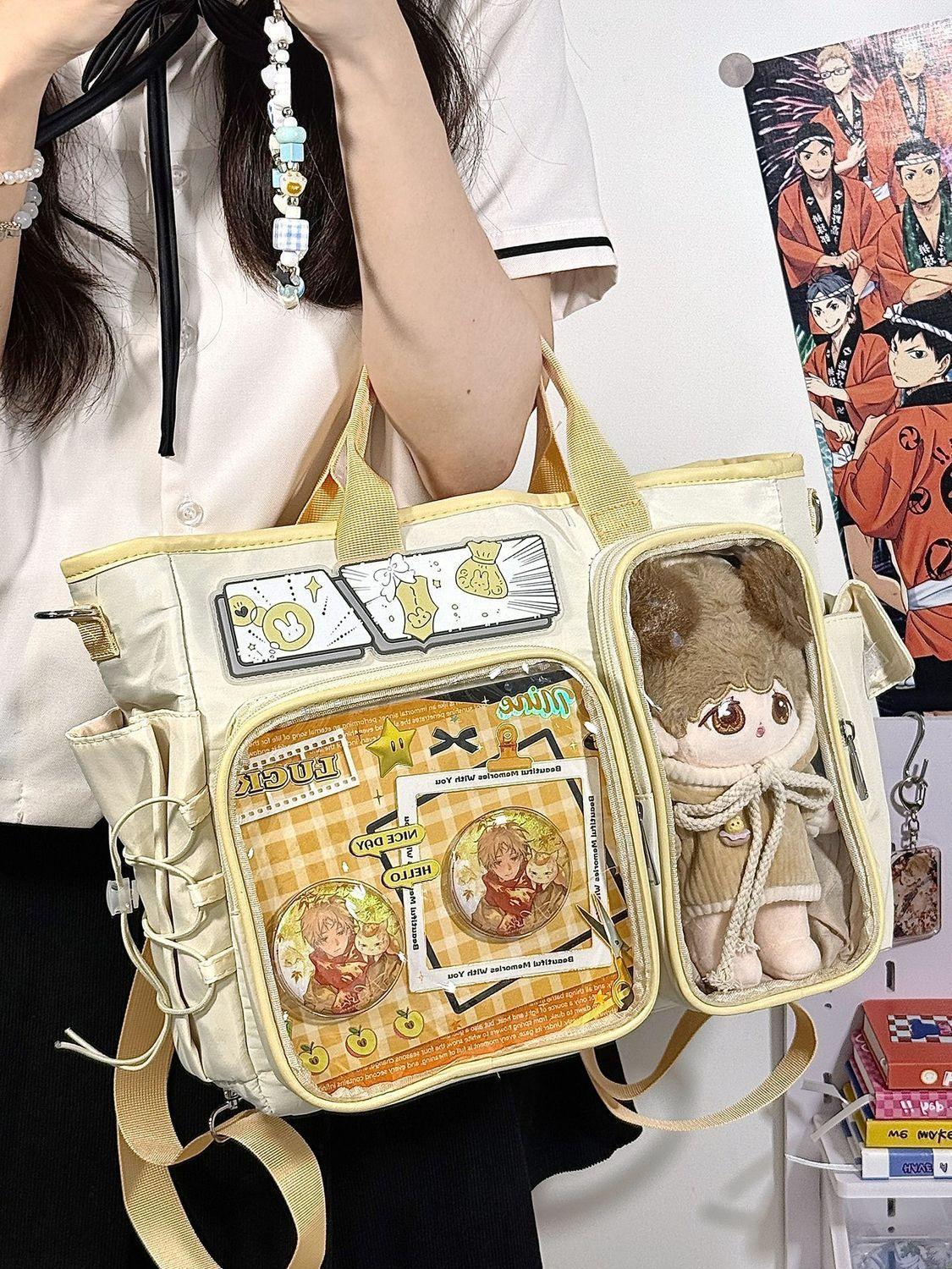 Japanese Cute Girl Ulzzang Ita Bag Daily Commuting School Bag Backpack Fashionable Y2K Shoulder Bag Dolls Bag Bags for Women