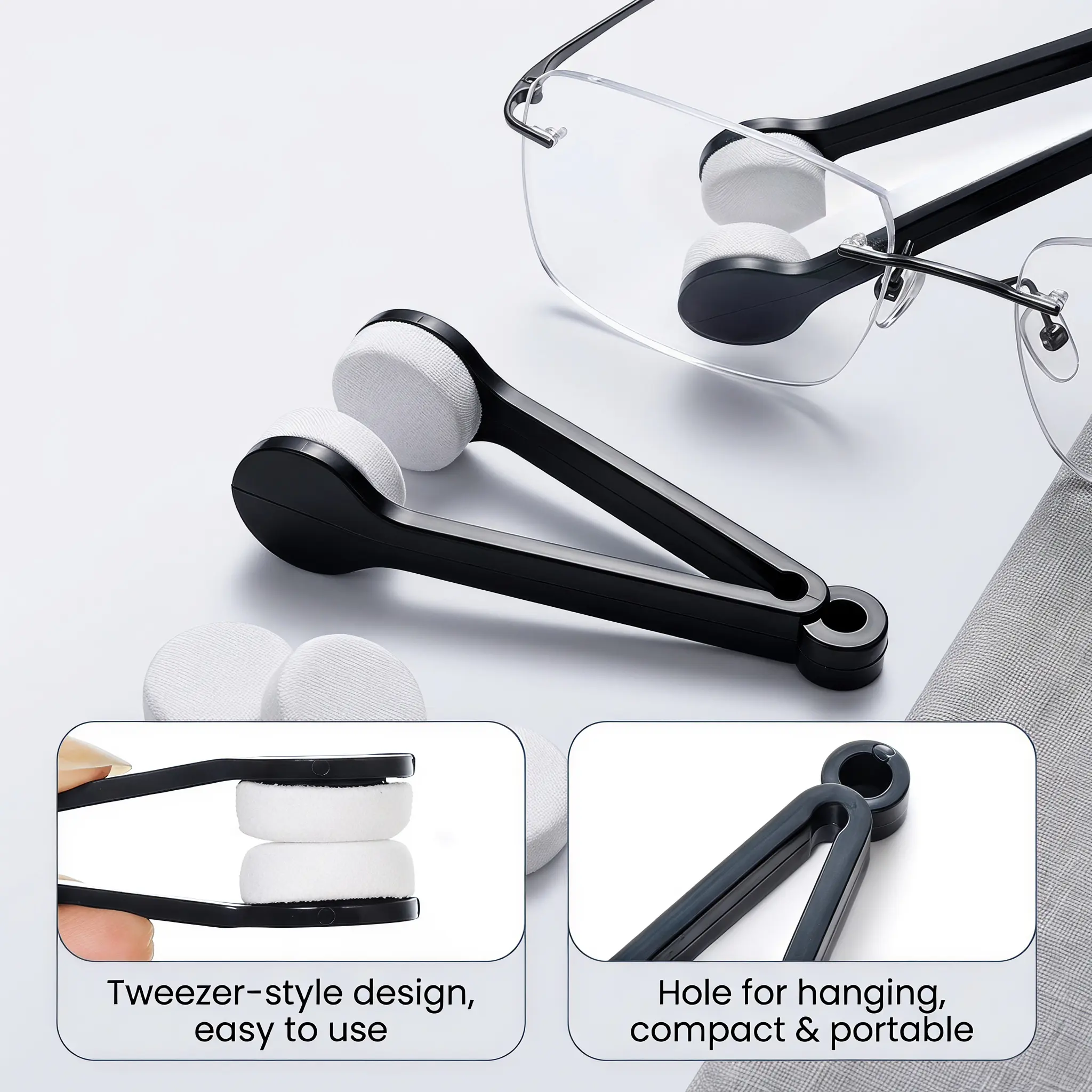 5 & 10 PCS Portable Multifunctional Eyeglasses Cleaning Tool for Women & Men, Anti-scratch Lens Cleaning Tool, Easy To Carry for Daily Use-YY1