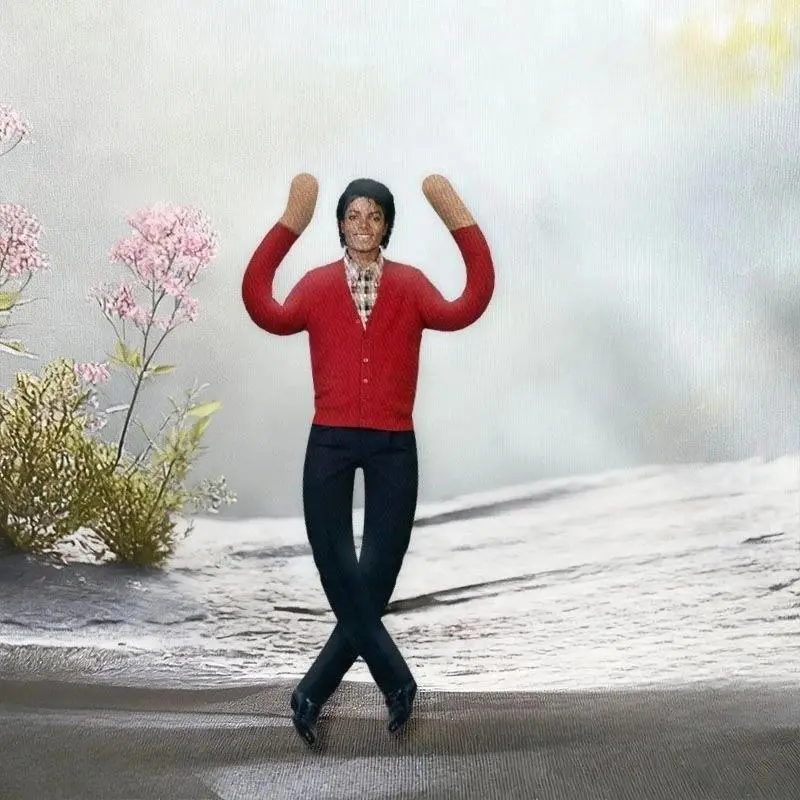 28cm Michael Jackson Plush Dolls in Various Styles with Bendable Wire Frame Abstract Stuffed Toy Suitable for Holiday Gifts