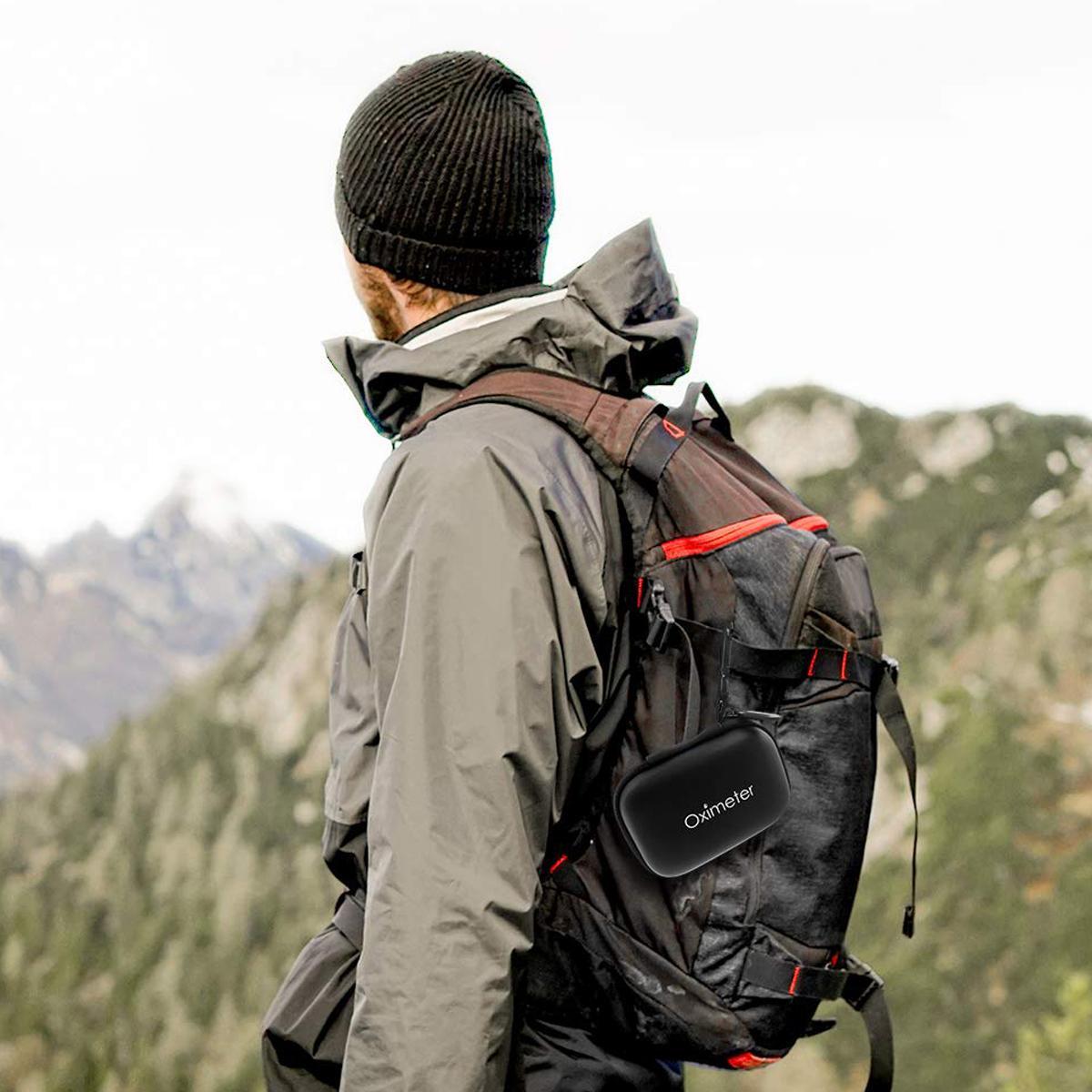 Portable Blood Oxygen Meter Case, Waterproof Pulse Oximeter Storage Box, Hard Eva Carrying Bag for Easy Transport, Durable Pouch, Travel Organization Pouch