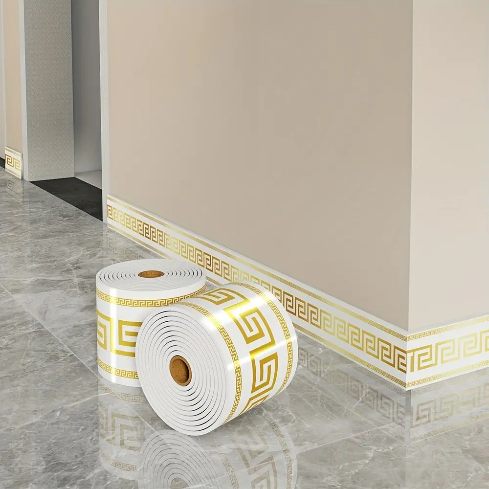 Luxury Self-Adhesive Baseboard Corner Protectors, Strong Adhesion, Effortless DIY Installation, Wall Angle Protection, Ceiling & Countertop Use, Decorative