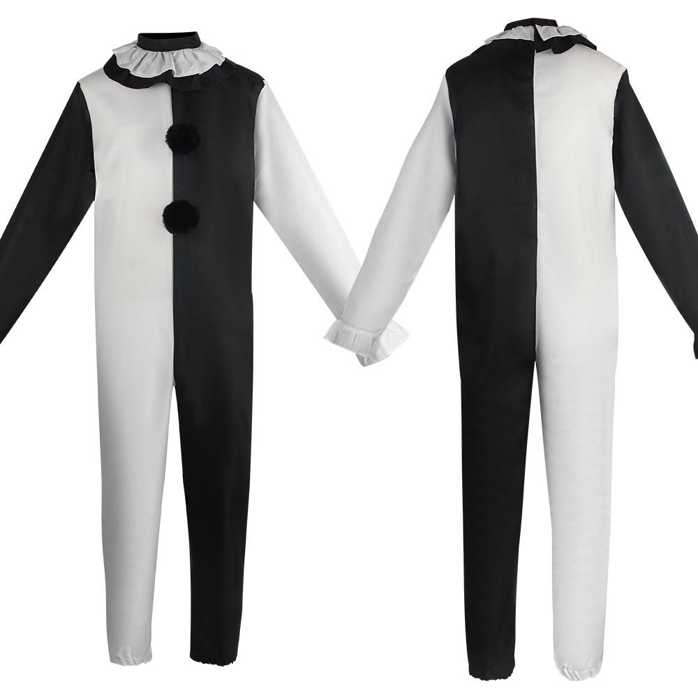 Horror Clown Cosplay Costume Halloween Scary Role Playing Clown Outfit