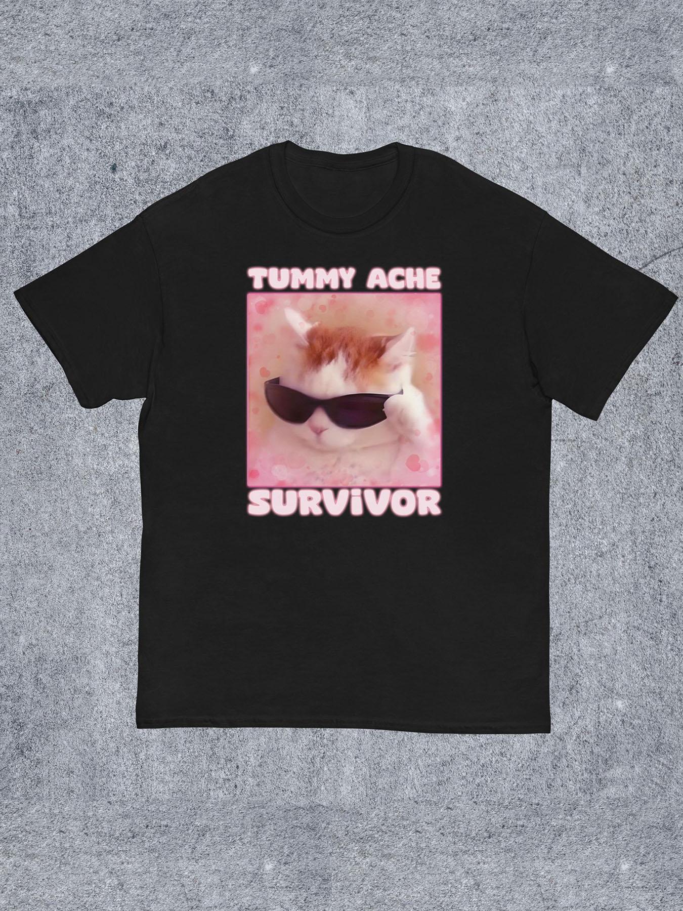 Unisex's Animal Cat & Letter Print Round Neck Tee, Fashion Casual Streetwear Crew Neck T-shirt for Daily Holiday Vacation Outdoor Wear, Unisex's Clothes for All Seasons