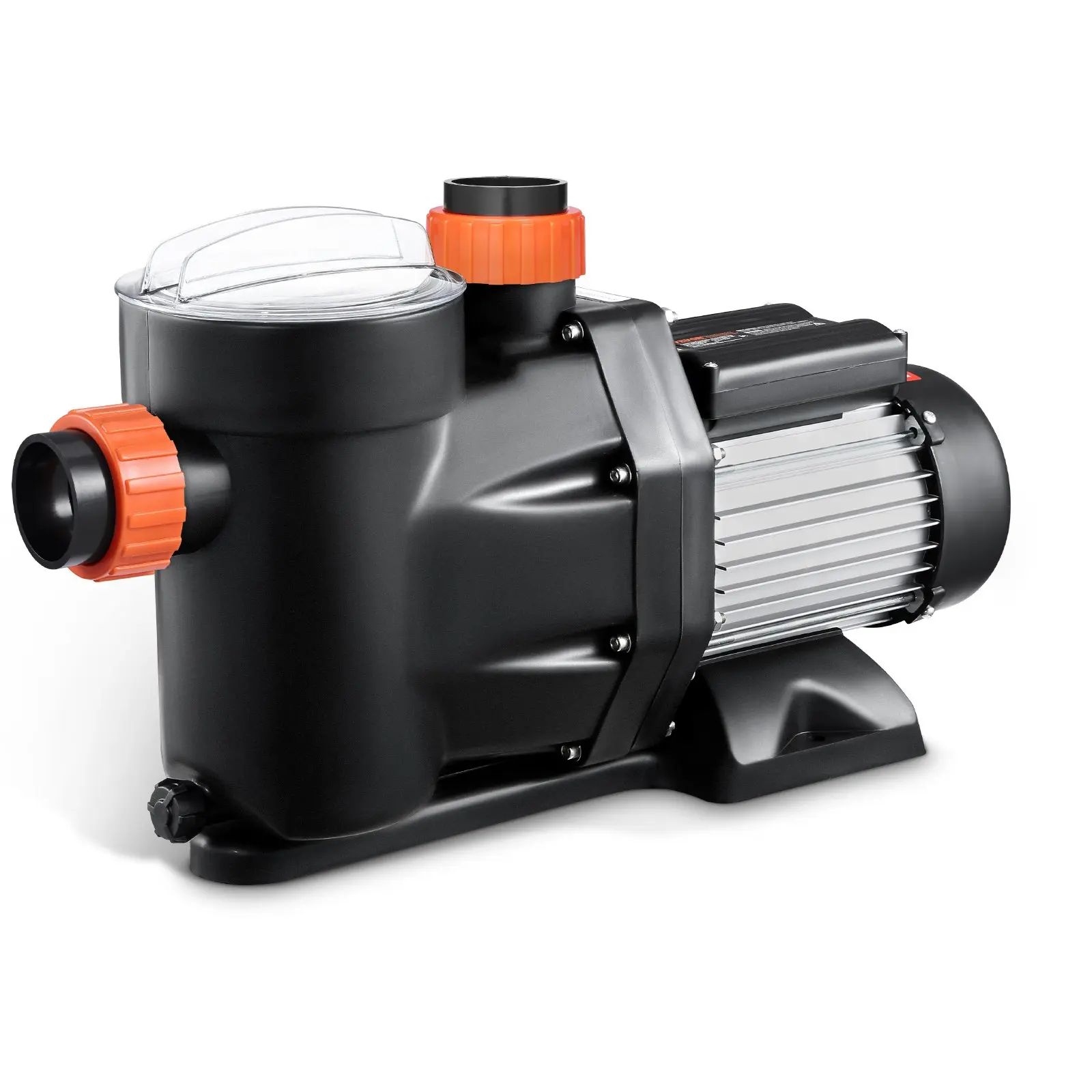 VEVOR Above Ground Pool Pump, 2.5 HP, 148 GPM Max Flow Single Speed Swimming Pool Pump, 220V 3450 RPM 62 ft Max Head Lift with PP Shell Strainer Basket, 122F Max Water Temperature, for Hot Tubs Spas
