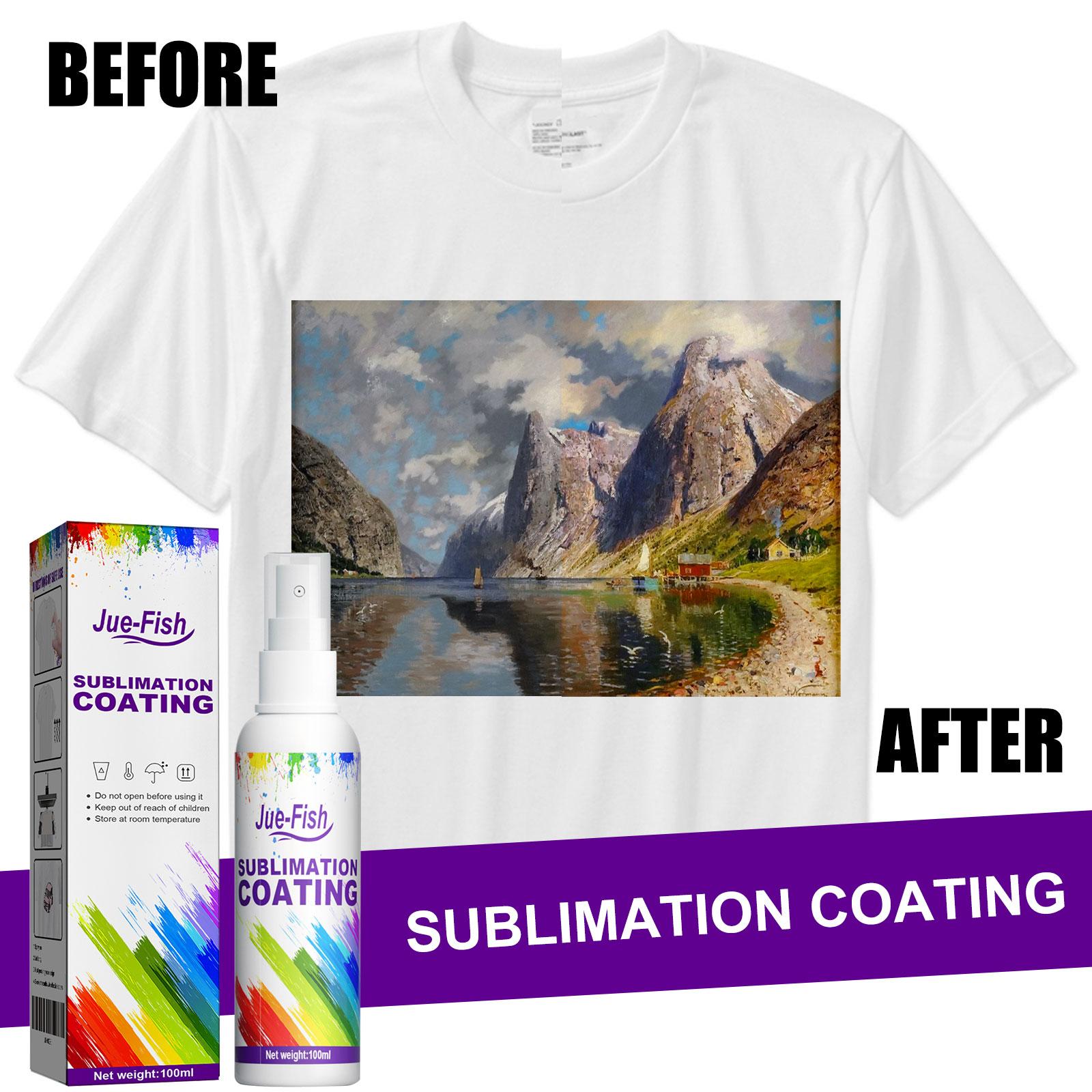Sublimation Coating Spray Clothing Heat Transfer Printing Thermal Transfer Wear-Resistant Stain-Proof Multi-Purpose Good Adhesion home essentialsbedroom decor