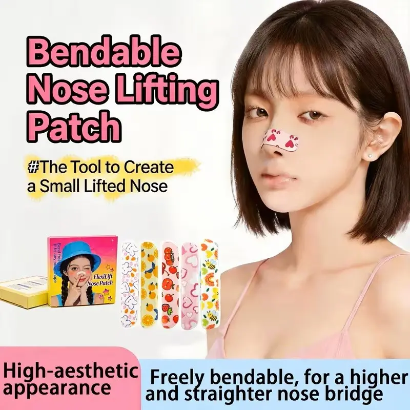 30 Pcs New Nose Contour Stickers, Adjustable Comfortable Nose Tape, Daily Use, Random Patterns, Gentle Skin-Friendly, Unisex Gift