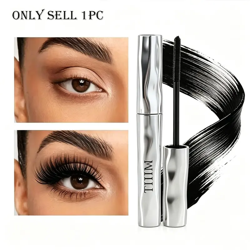 Waterproof Lengthening Eyelash Mascara With Curl Hold, Precision Brush For Tiny Lashes, Light Finish, Great Choice For Makeup Beginners