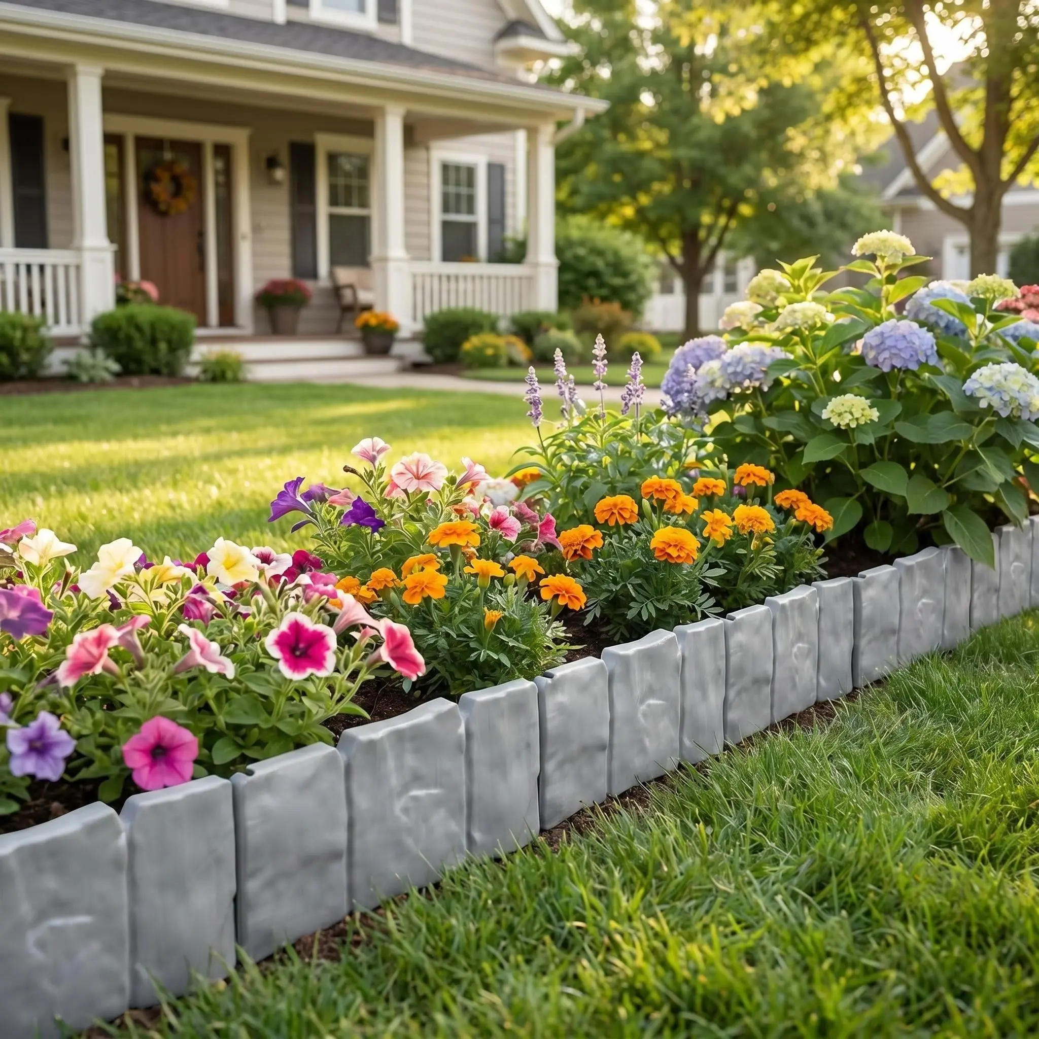 25pcs Interlocking Fence Panels, Durable and Reliable, Easy Assembly Without Tools, Garden Decor, Grass Stone Separator, Flower Bed Edging