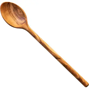 12 Inch Olive  Cooking Spoon,  and  Olivewood for Pasta, Mixing - Quality  Wooden Kitchen