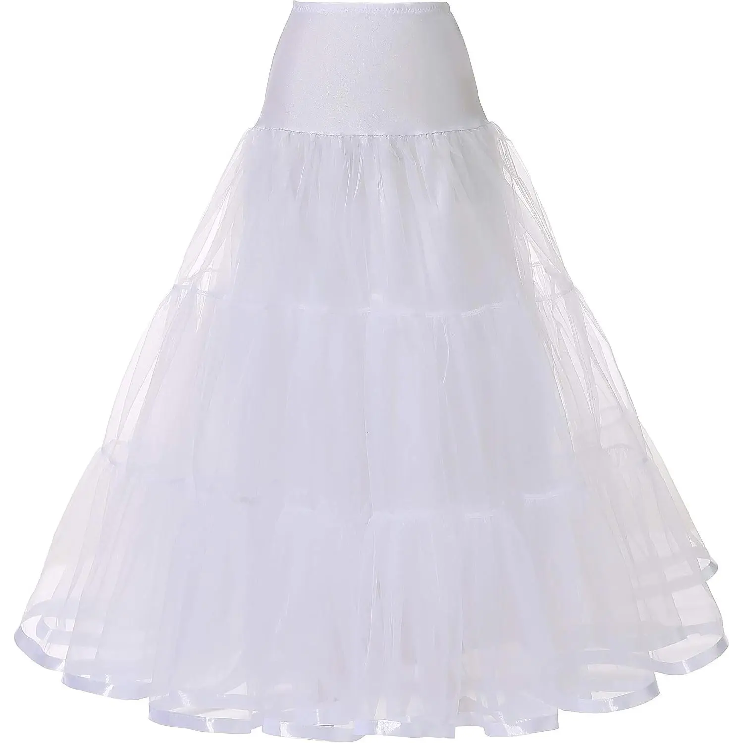 Women's Tiered Ankle-Length Wedding Petticoat Slip - Plus Size-Friendly Underwear That Fits S-XL