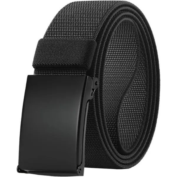 Men's Stretch Woven Nylon Ratchet Belt - Carbon Texture, Auto-Slide Buckle, Breathable, Adjustable for Outdoor, Casual Use