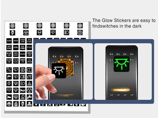 Nilight 4 Gang Switch Panel With QC3.0 & PD Charger And Voltmerter with Orange Backlit
