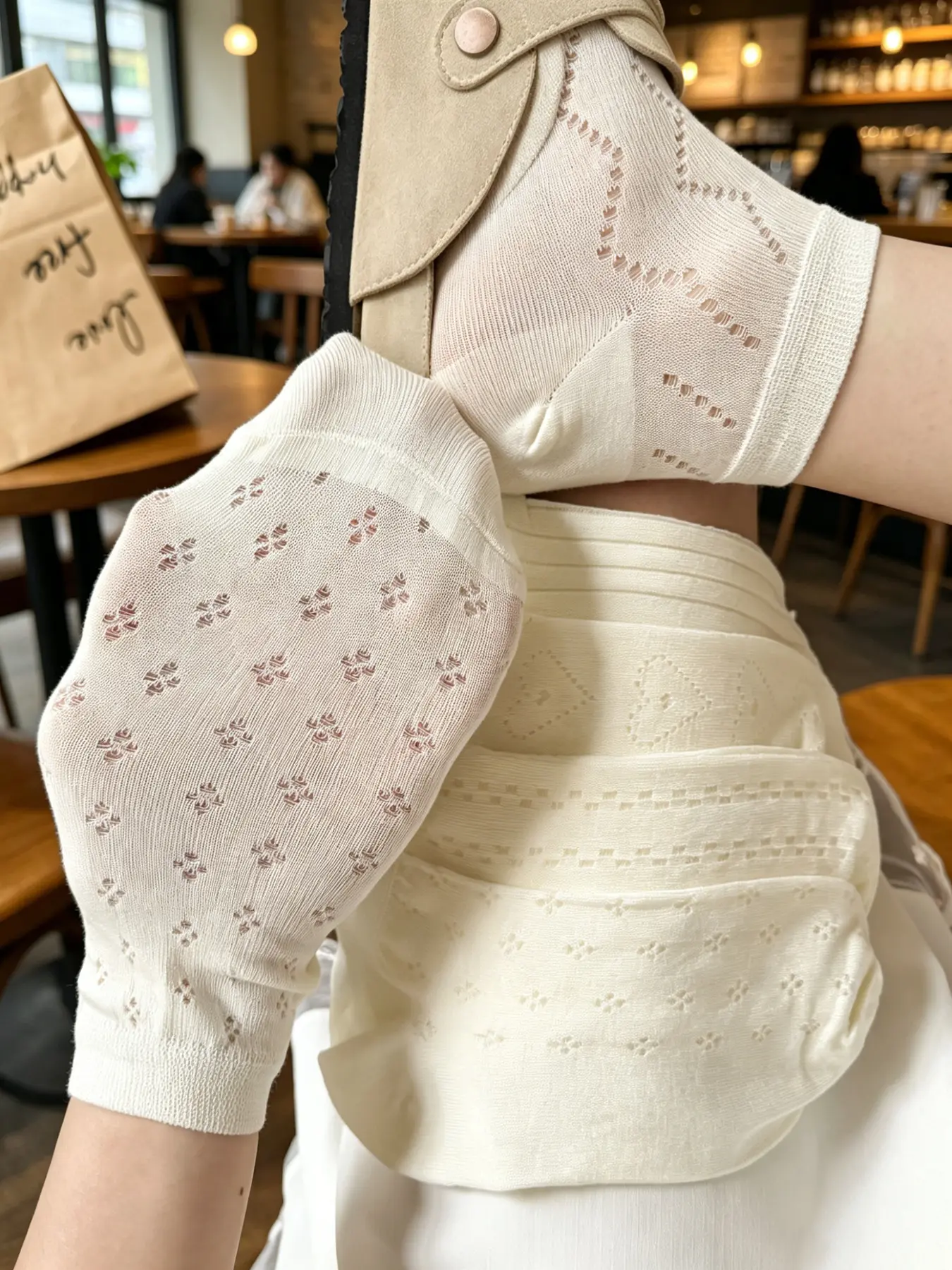 5 Pairs Mesh Short Socks, Summer Thin Breathable Invisible Socks, Korean Style Low Top Casual Women's Socks, Comfortable and Stylish
