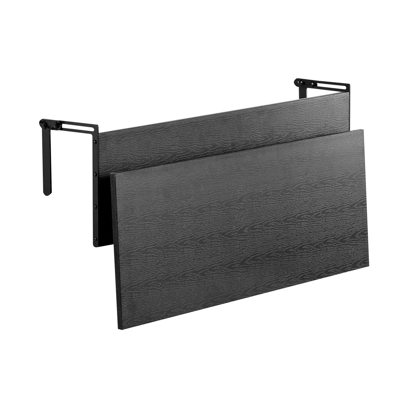 Balcony Hanging Table, Folding Balcony Railing Table, Stainless Steel Bracket + PS Tabletop Construction, Space-Saving and Foldable, For Patio & Deck