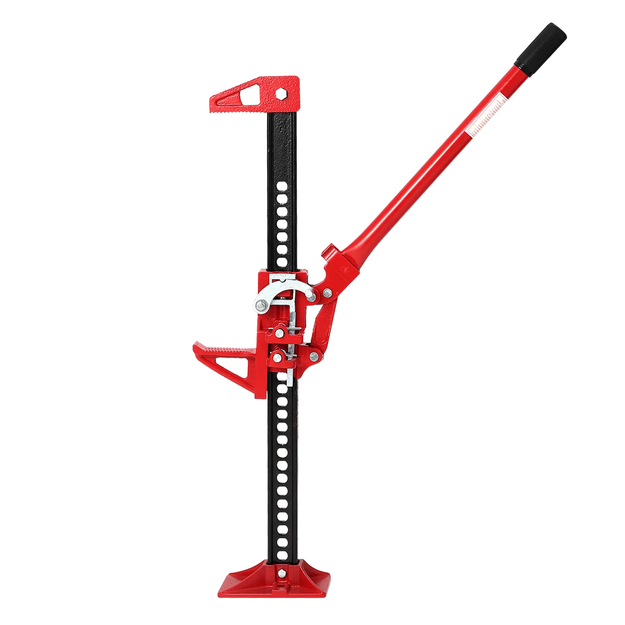 7000 lbs / 3.2 Ton High Lift Farm Jack, 33/48/60 Inch Non-Detachable Ratcheting Off-Road Jack, Heavy Duty Steel Utility Jack for Truck SUV Tractor ATV, Vehicle Recovery, Bumper Lifting, Tire Change, Garage Farm Repair Use, Red Blue Black Green