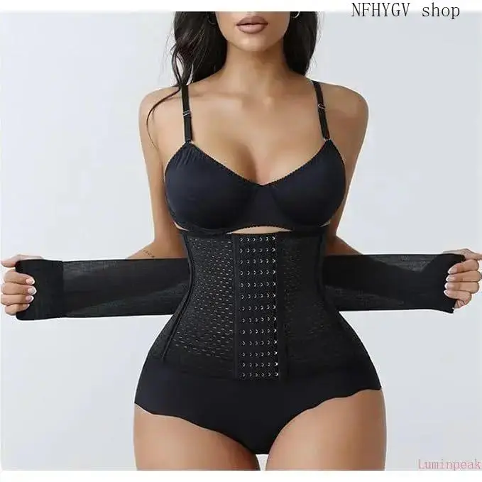 Women's Segmented Mesh Waist Trainer, Breathable High-Compression Body Shaper Girdle, Adjustable Sculpting Shapewear With Firm Tummy Control For Daily Outfits And Fitness Wear
