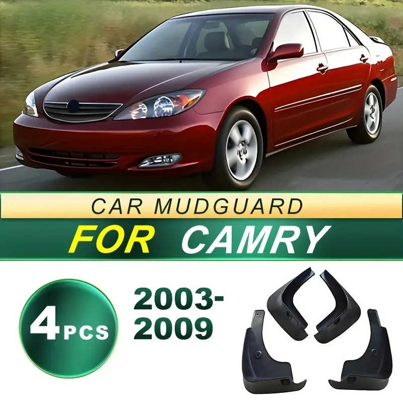 for Camry 2003-2009 imported (US version) car tires and mudguards, upgraded with soft rubber mudguards. Durable & Stylish Scratch Protection for Front & Rear Wheels, Embracing Mud and Sand with Precision Design,4pcs