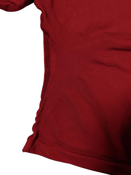 Women's Seamless Knitted Long-Sleeved Sports T-Shirt, Slim-fit, slimming, waist-cinching, Quick-drying, elastic thumb holes, Sports tight-fitting, breathable running, Yoga wear, Gym Tops, Fitness Running Tops